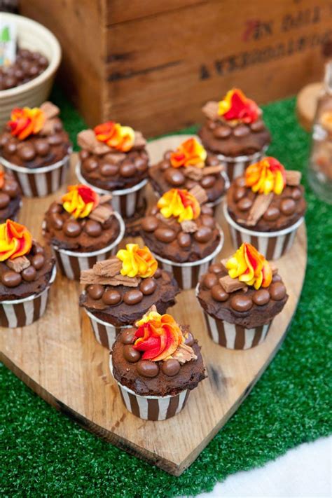 See more ideas about dessert recipes, sweet treats, desserts. Kara's Party Ideas » Camping themed birthday party via ...