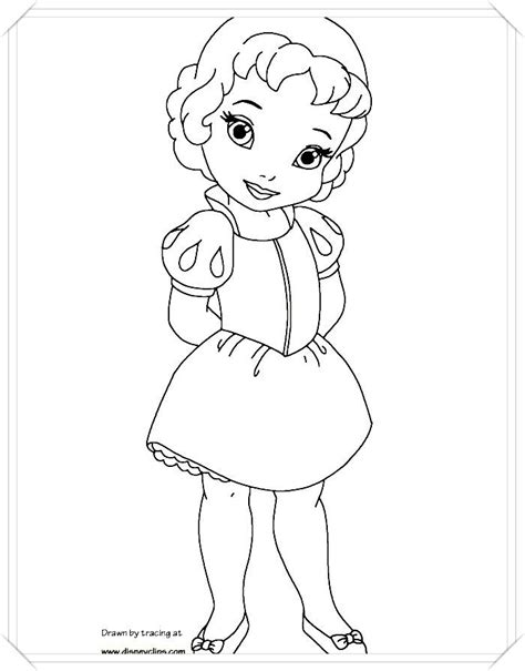 25 Disney Bebes Princesas Dibujos Para Colorear 393111 Dibujos
