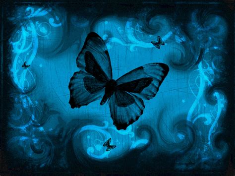 🔥 Download Blue Butterfly Art Wallpaper Butterflyart Desktop By