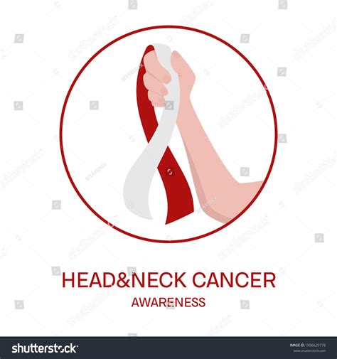 Oral Head Neck Cancer Awareness Poster Stock Vector Royalty Free