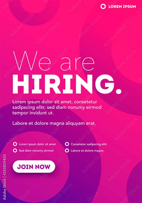 We Are Hiring Join Our Team Poster Or Banner Design Job Vacancy