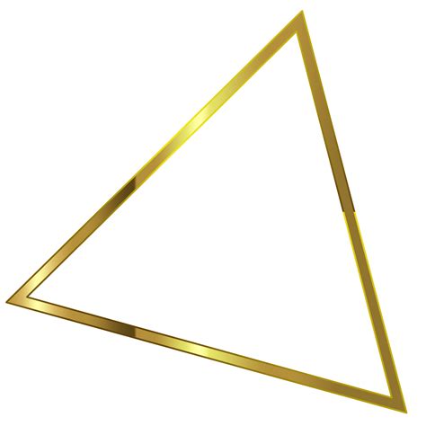 Gold Triangle Clipart Vector Triangle Gold Line Triangle Gold