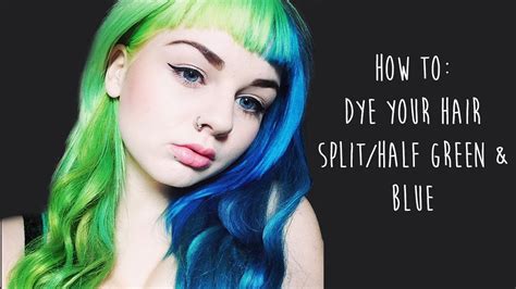 How To Dye Your Hair Turquoise Blue And Electric Green