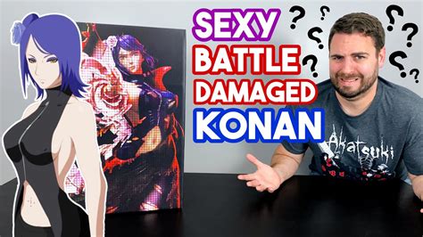 WHY DID THEY MAKE HER SEXY Akatsuki Battle Damaged Konan By CW Studio Naruto Statue Unboxing
