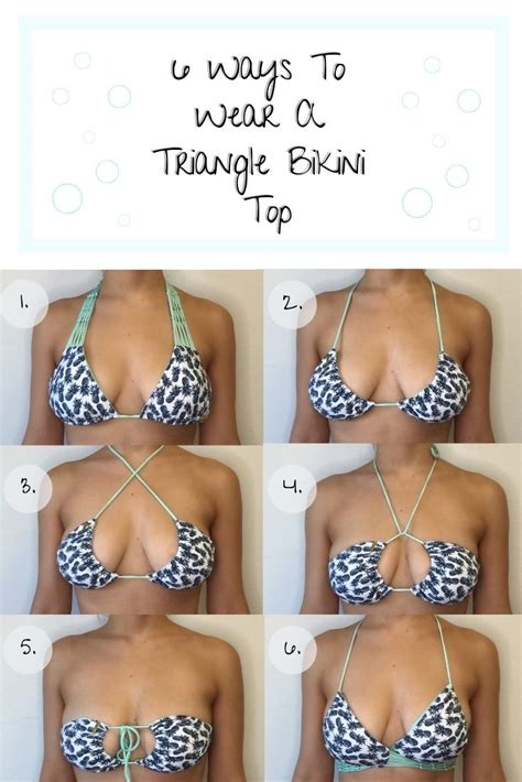 Did You Know You Can Wear A Triangle Bikini Top Different Ways