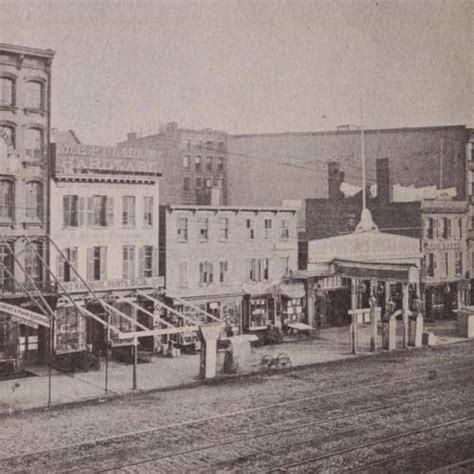 The Bowery At Spring Street Circa 1870 Vintage New York City And