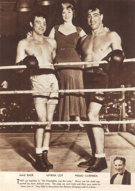Max Baer Myrna Loy Primo Carnera In The Prizefighter And The Lady