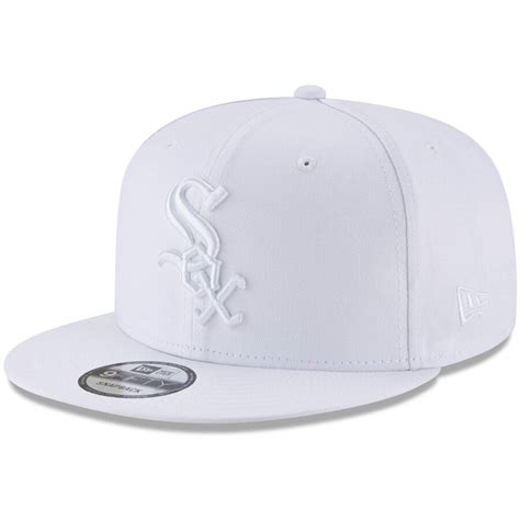 Chicago White Sox New Era Basic 9fifty Adjustable Snapback Hat White