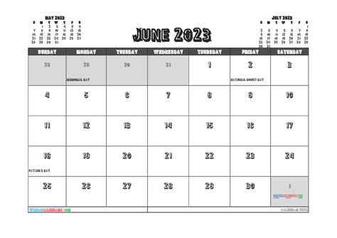 Download Printable June 2023 Calendars June 2023 Cale