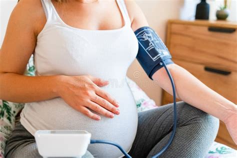 Pregnant Blood Pressure Check Hypertension Pregnancy Mother With Blood