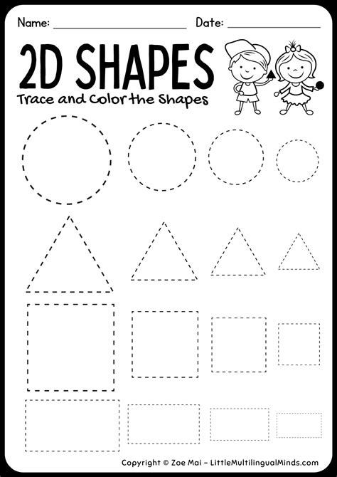 Engaging Tracing Shapes Worksheets Pdf For Preschoolers Fun Learning