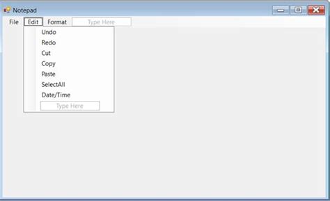 How To Create Notepad In Windows Forms Using C Tutorials Link