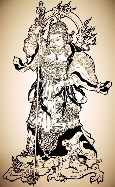 Bishamonten Bodhisattva Of North By Schonheit On Deviantart