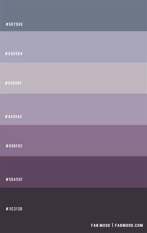 Blue Grey And Purple ― Color Scheme 49 1 Fab Mood Wedding Colours