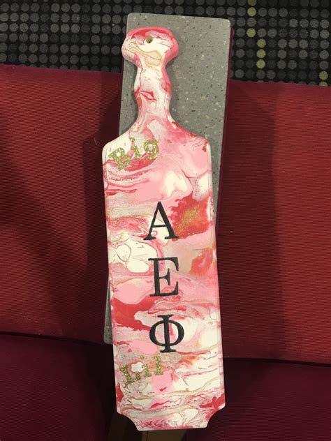 Pink Marbled Sorority Paddle
