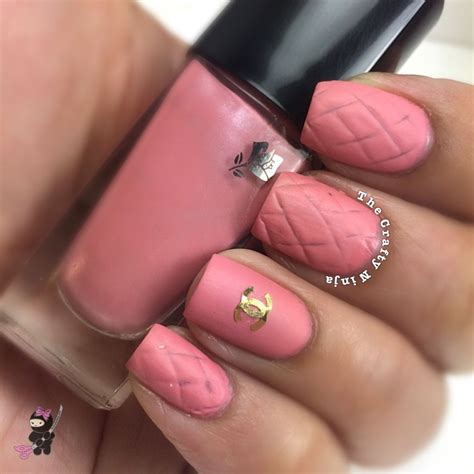 pink chanel inspired nails  crafty ninja
