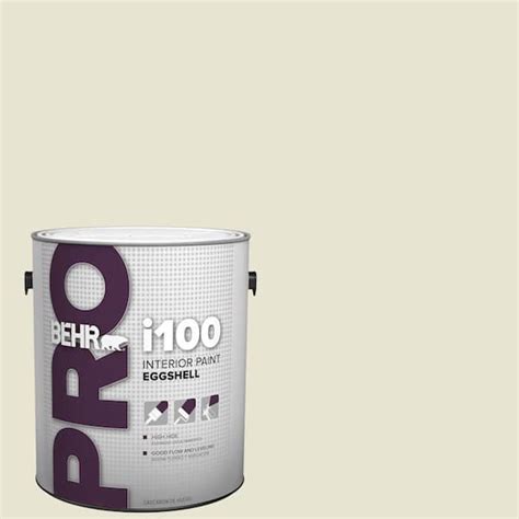 Behr Pro 1 Gal 73 Off White Eggshell Interior Paint Pr13001 The