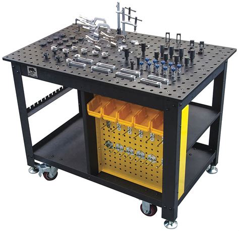 Rhino Cart Portable Welding Table In Work Surface Wd In Work Surface Dp In Overall