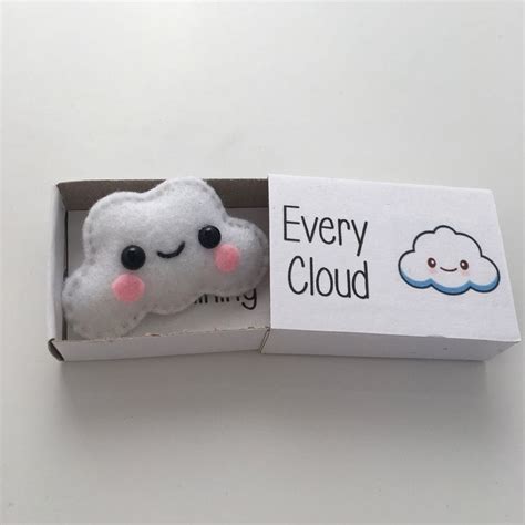 Miniature Cloud Magnet T Miniature Cloud Positive T Etsy Uk