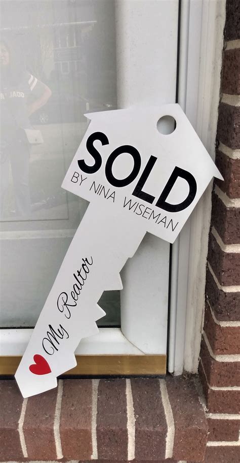 Etsy Realtor Closing Gifts - Sign for realtors Sold by sign