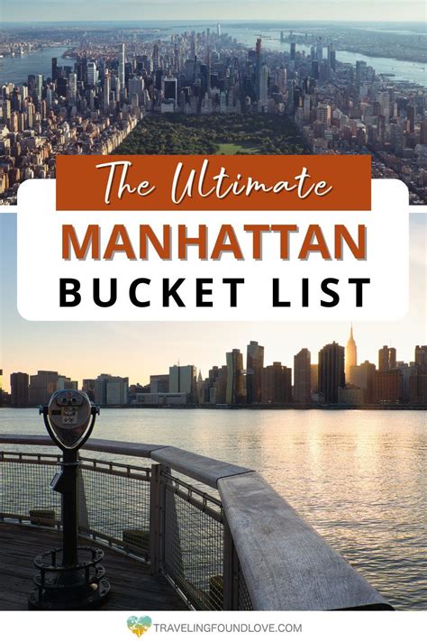 20 Must Visit Places In Manhattan New York City Vacation New York