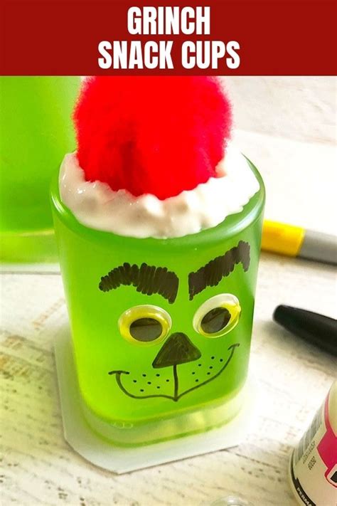 Christmas hors d'oeuvres fall in this category, of course; How to Make Grinch Jello Cups for Kids | Christmas party drinks, Cute kids snacks, Jello cups