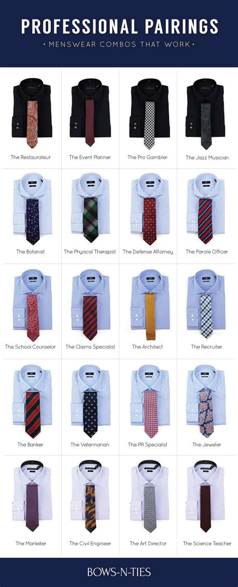 Ties To Wear By Profession Twenty Menswear Combos That Work
