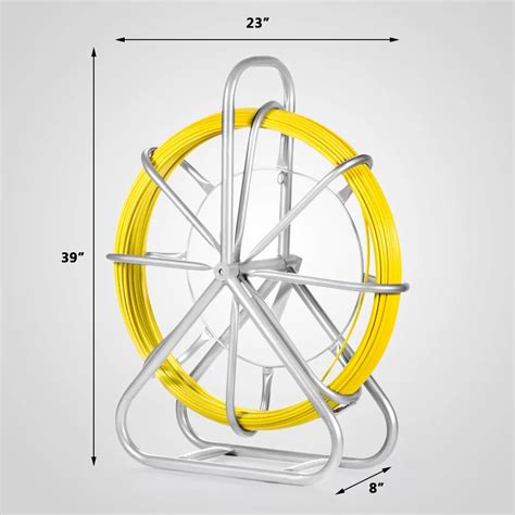 6mm 425ft Duct Rodder Fish Tape Continuous Fiberglass Wire Cable