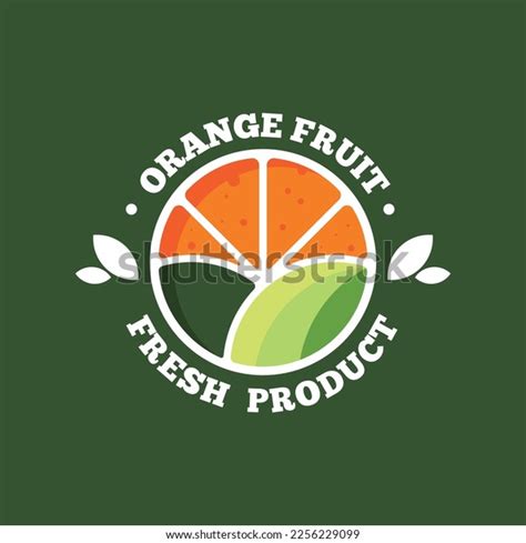 Orange Fruit Logo Design Vector Fruit Stock Vector Royalty Free