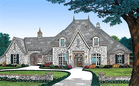 Plan 48414fm French Country Home Plan With Separate Guest Suite And