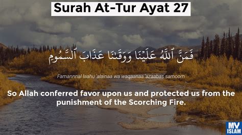 Surah At Tur Ayat 27 5227 Quran With Tafsir My Islam