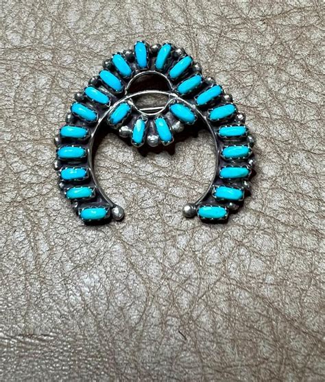 Vintage Navaho Naja Pendant Brooch Hat Pin Lapel Pin Beautiful