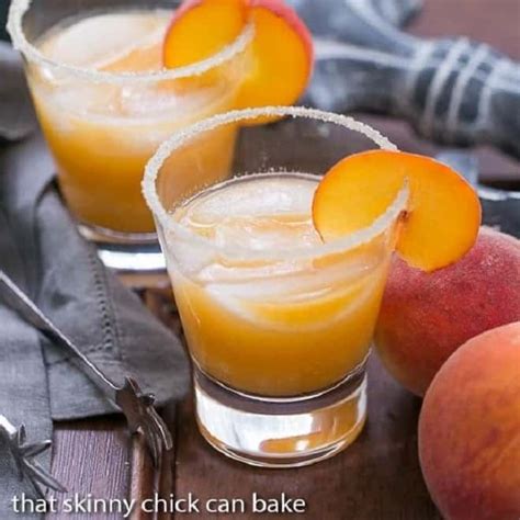 Fresh Peach Margaritas Refreshing Summer Cocktail That Skinny