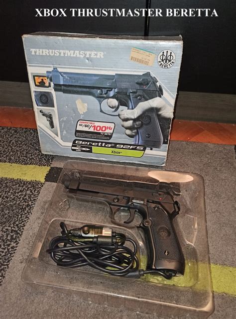 Xbox Thrustmaster Beretta Light Gun Raritet 61331045