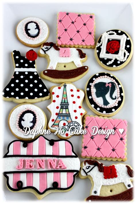 Paris Theme Cookies By Daphne Ho Cake Design