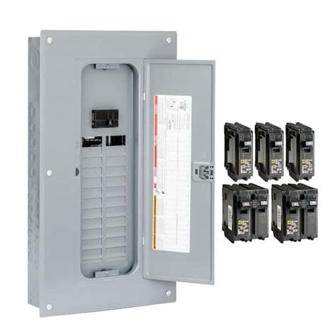 Square D Homeline Space Circuit Indoor Main Breaker Plug On Neutral Load Center