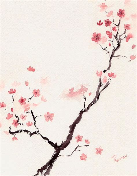 Cherry Blossom 3 By Rachel Dutton Cherry Blossom Painting Blossoms