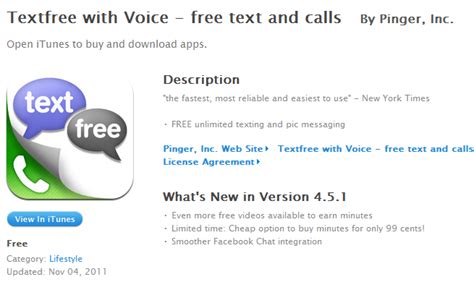 The three apps are textplus, textfree, and textnow. Green Espirit: Free iPhone iPod App for Free Unlimited ...