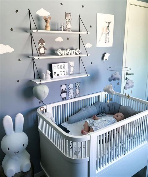 60 Calm And Comfy Baby Boy Nursery Ideas Homedsn Minimalist Kids
