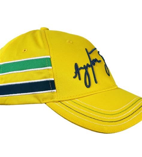 Ayrton Senna Yellow Helmet Hat By Ayrton Senna Shop Choice Gear