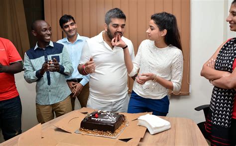 rajiv and wife back from honeymoon start work with cake party sqoop get uganda