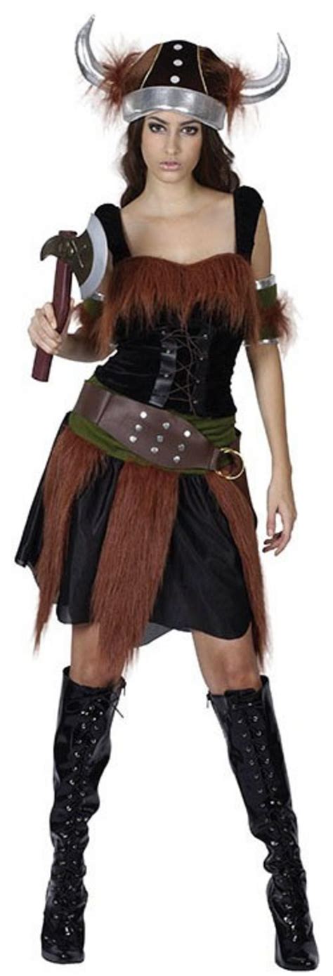 Womens Viking Warrior Costume All Ladies Costumes Mega Fancy Dress