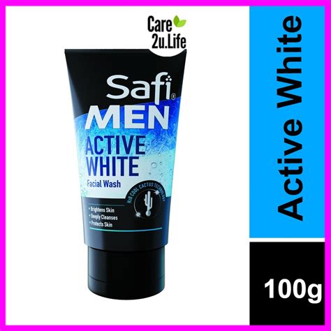 Safi Men Active White Facial Wash Pencuci Muka Lelaki G Shopee Malaysia