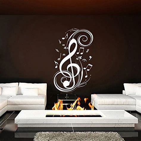 Wall Decals Note Musical Notes Waves Music Recording Studio Treble Clef