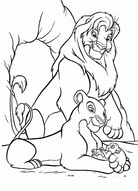 Disney characters like simba and mufasa have contributed in increasing the free the lion king mufasa and nala love each other coloring page to download or print. Simba And Nala Coloring Pages - Coloring Home