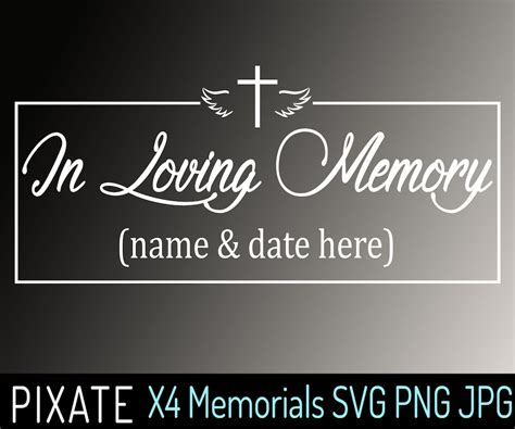 In Loving Memory Svg Png  Memorial Clip Art Miscarriage Etsy