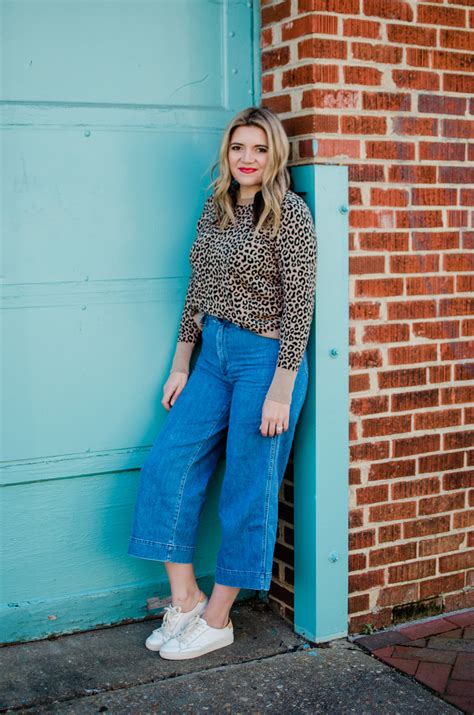 Three Wide Leg Cropped Jeans Outfits By Lauren M