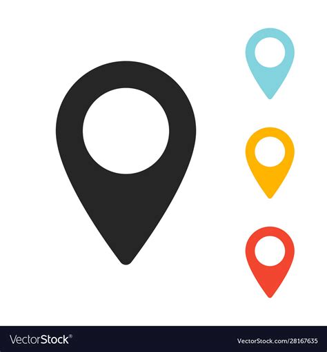 Gps Location Map Pointer Icon Royalty Free Vector Image