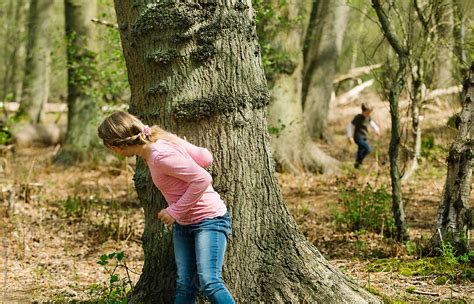 Children Playing Hide And Seek