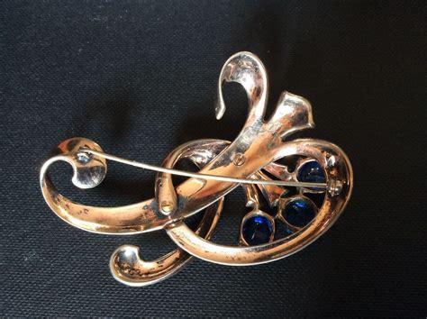 deco sterling amazing design 40 s pin brooch from ovallegra on ruby lane
